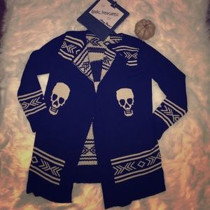 Cardigan Skull Sweater